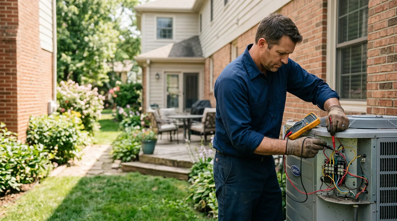 HVAC technician working near Elkhorn City, KY